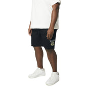 Smoke Rise Big and Tall Big and Tall - Graphic Polished Twill Shorts - Black