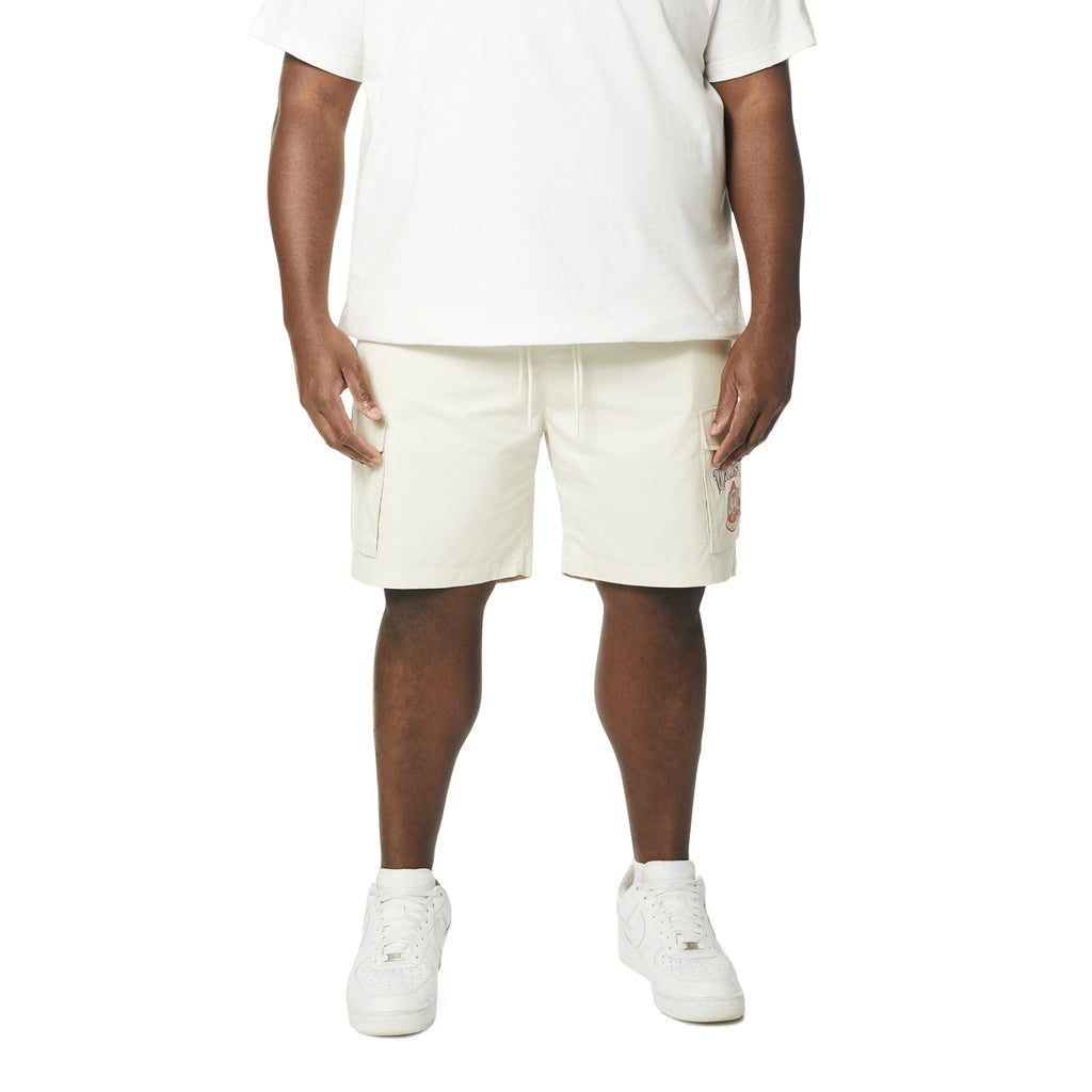 Smoke Rise Big and Tall Big and Tall - Graphic Polished Twill Shorts - Chalk