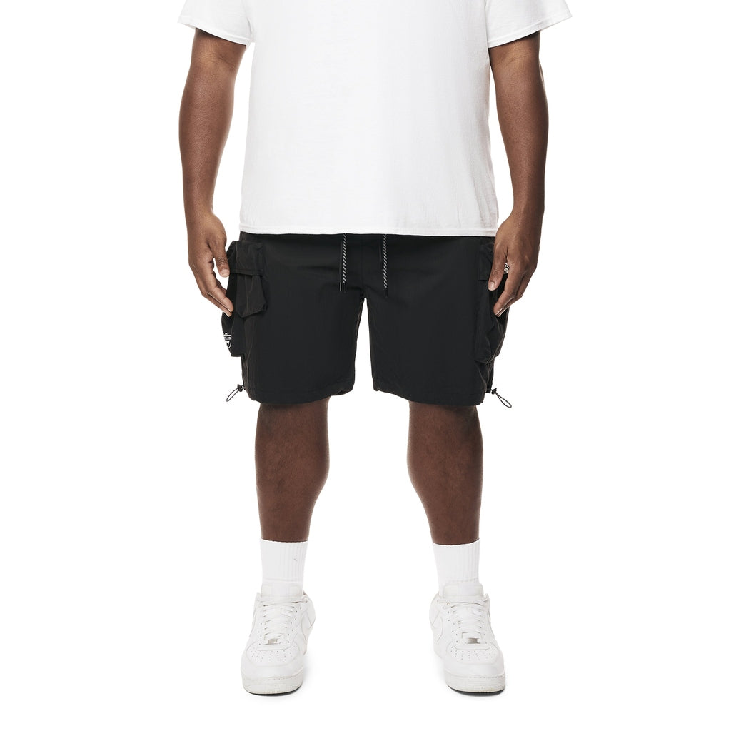 Smoke Rise Big and Tall Big and Tall - Brushed Cargo Shorts - Black