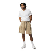 Smoke Rise Brushed Cargo Shorts - Khaki