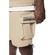 Smoke Rise Big and Tall Big and Tall - Brushed Cargo Shorts - Khaki