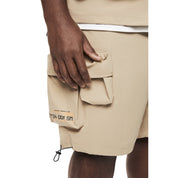 Smoke Rise Big and Tall Big and Tall - Brushed Cargo Shorts - Khaki