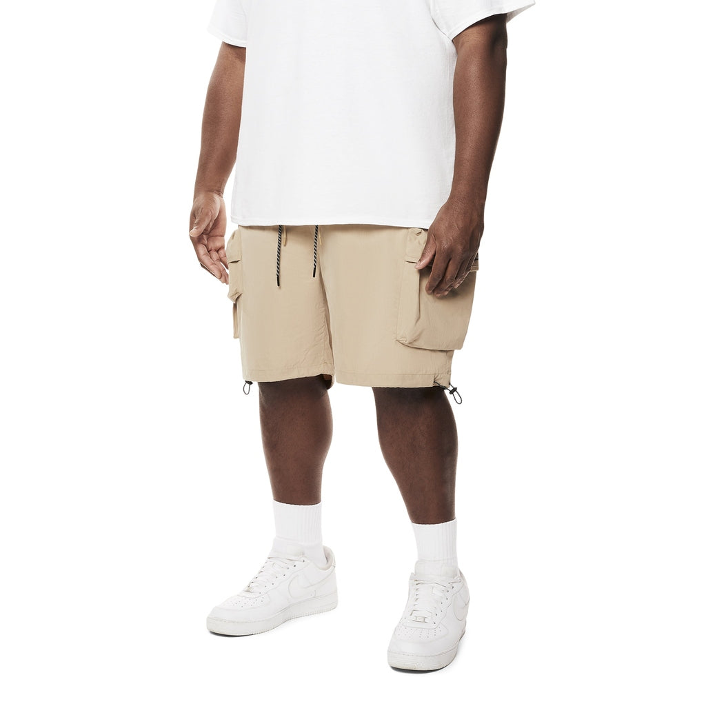 Smoke Rise Big and Tall Big and Tall - Brushed Cargo Shorts - Khaki