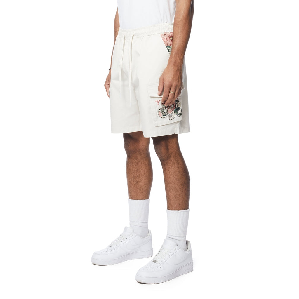 Smoke Rise Tapestry Shorts - Chalk