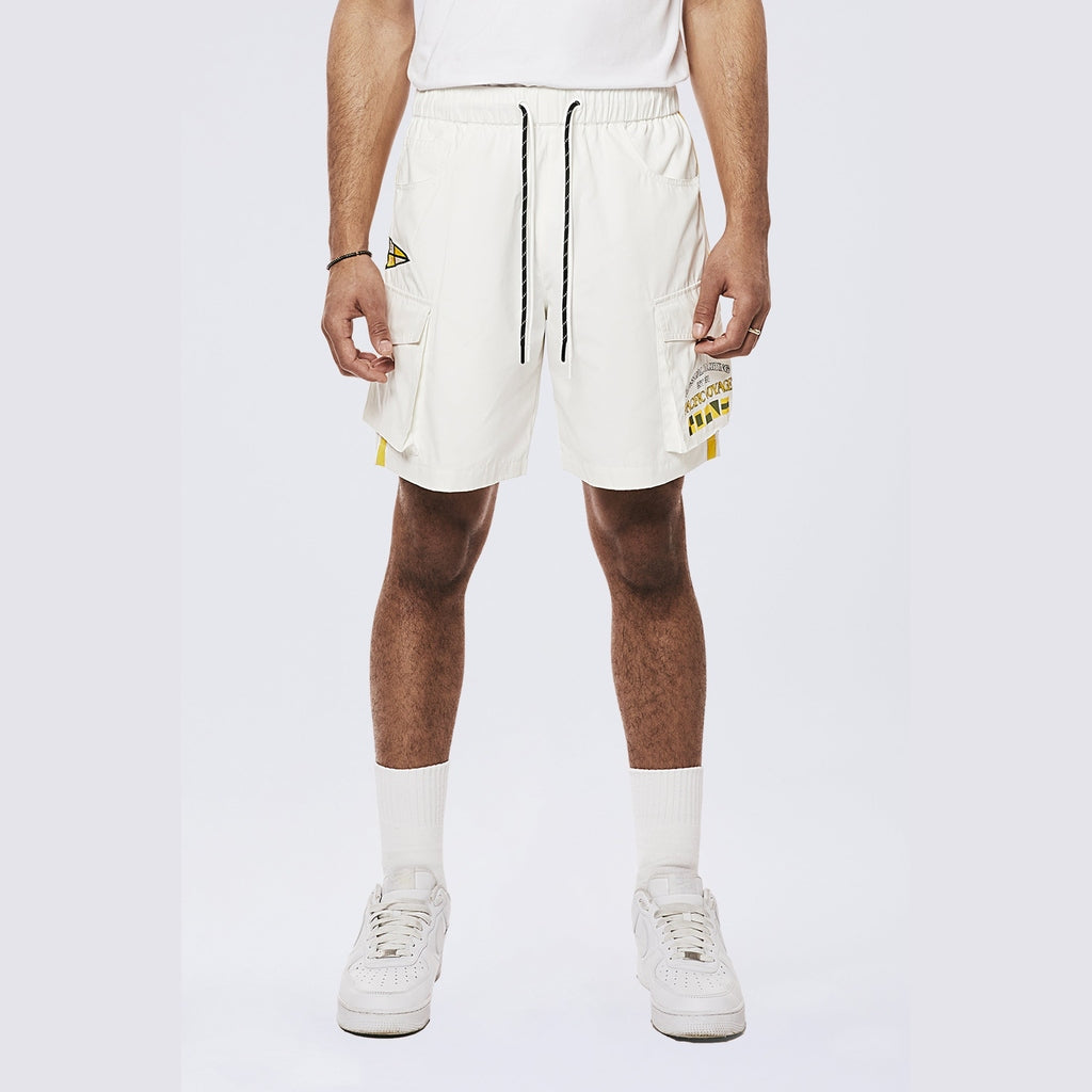 Smoke Rise Yacht Club Cargo Shorts - Snow White