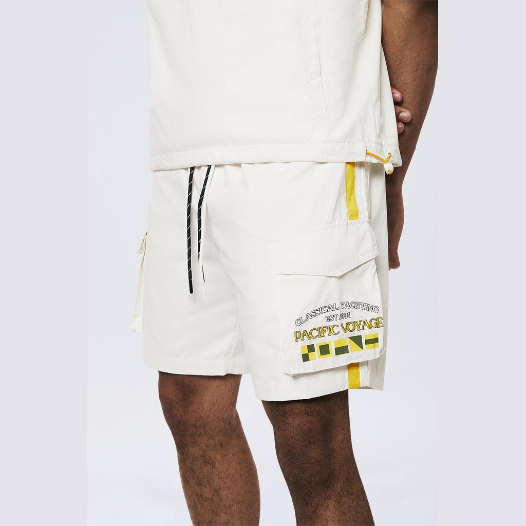 Smoke Rise Yacht Club Cargo Shorts - Snow White