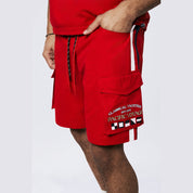 Smoke Rise Yacht Club Cargo Shorts - True Red