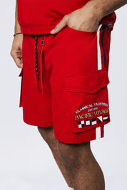 Yacht Club Cargo Shorts - True Red