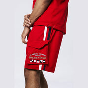 Smoke Rise Yacht Club Cargo Shorts - True Red