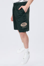 Golf Club Woven Cargo Twill Lounge Shorts - Scarab