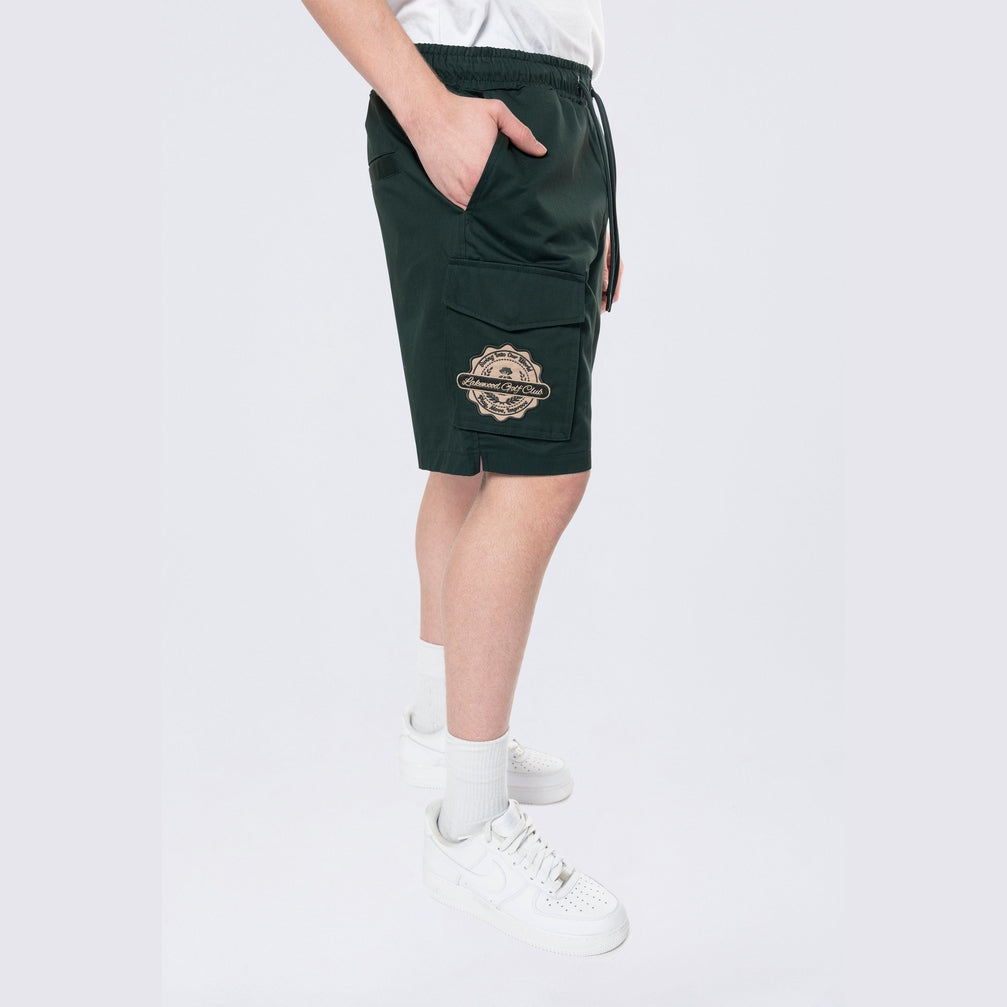 Smoke Rise Golf Club Woven Cargo Twill Lounge Shorts - Scarab