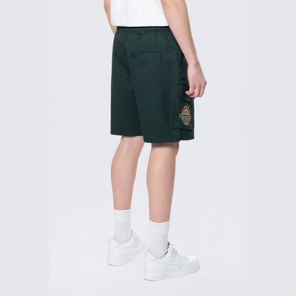 Smoke Rise Golf Club Woven Cargo Twill Lounge Shorts - Scarab