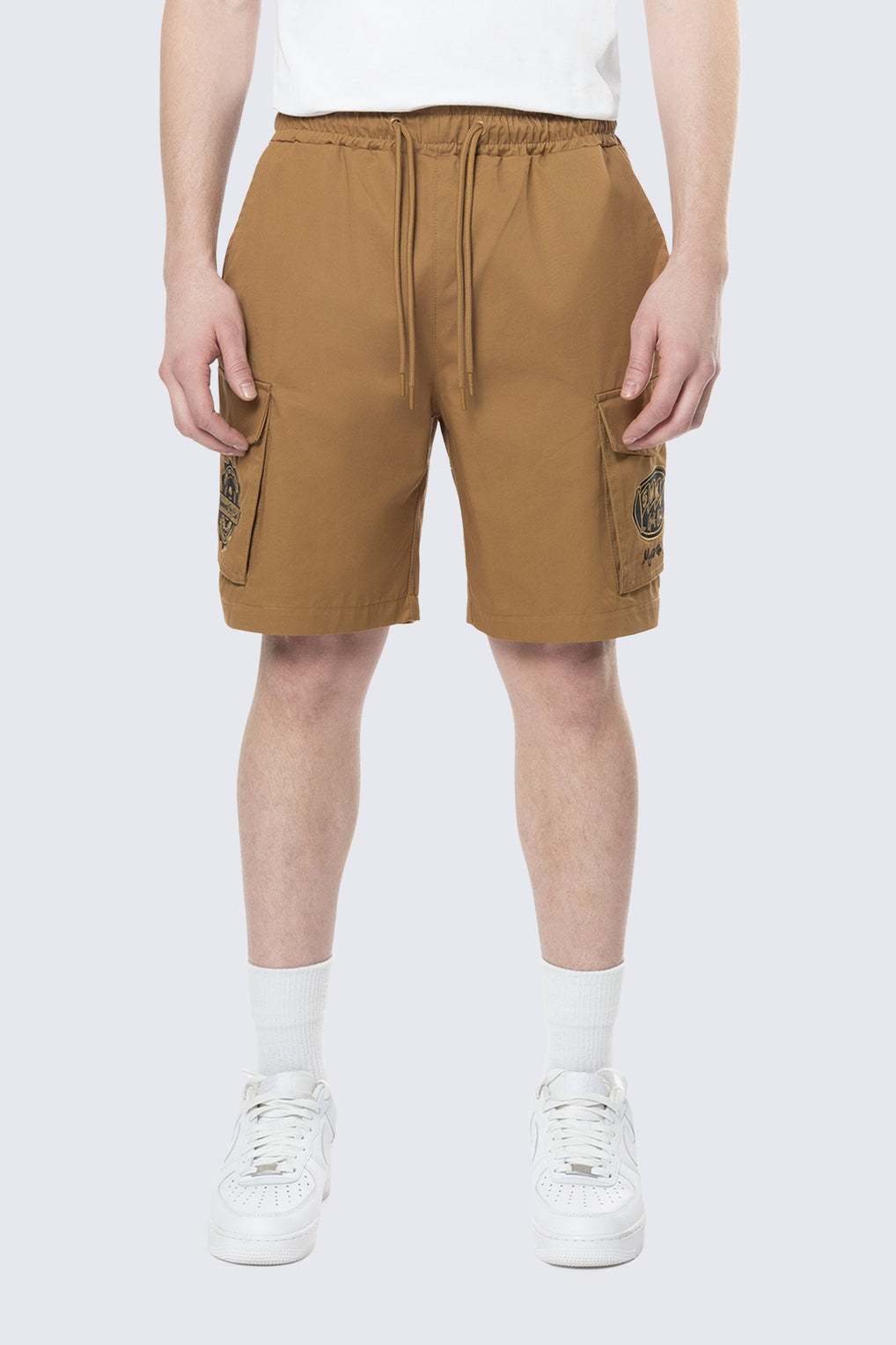 Smoke Rise Golf Club Woven Cargo Twill Lounge Shorts - Timber