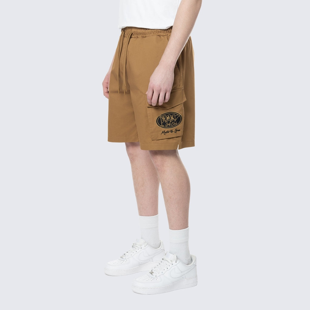 Smoke Rise Golf Club Woven Cargo Twill Lounge Shorts - Timber