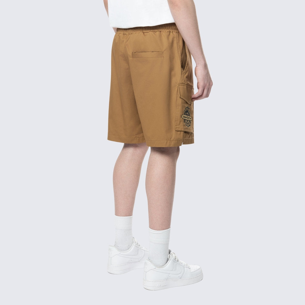 Smoke Rise Golf Club Woven Cargo Twill Lounge Shorts - Timber