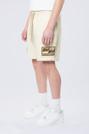 Pitstop Cargo Twill Lounge Shorts - Ecru