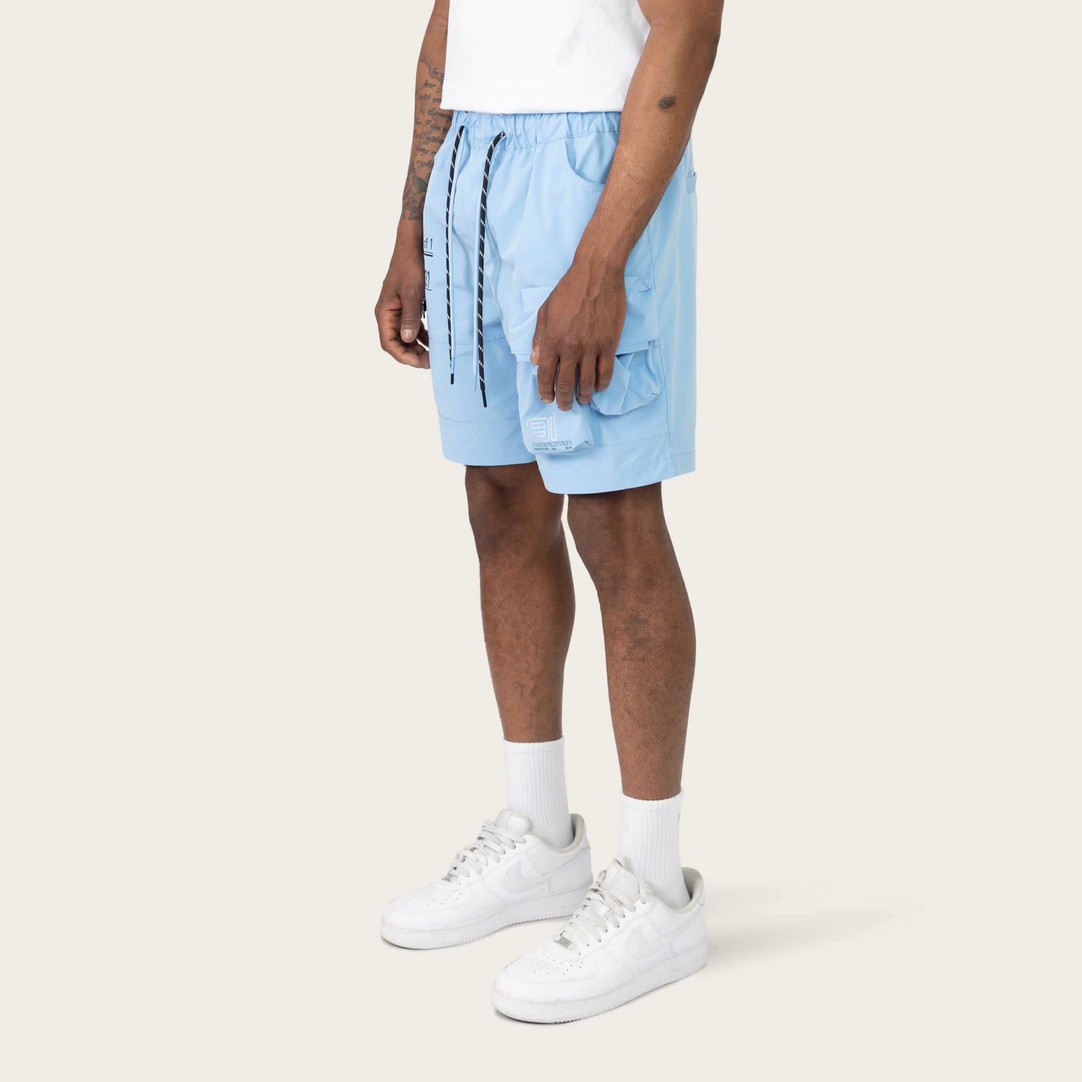 Lounge Utility Cargo Shorts - Alaskan Blue