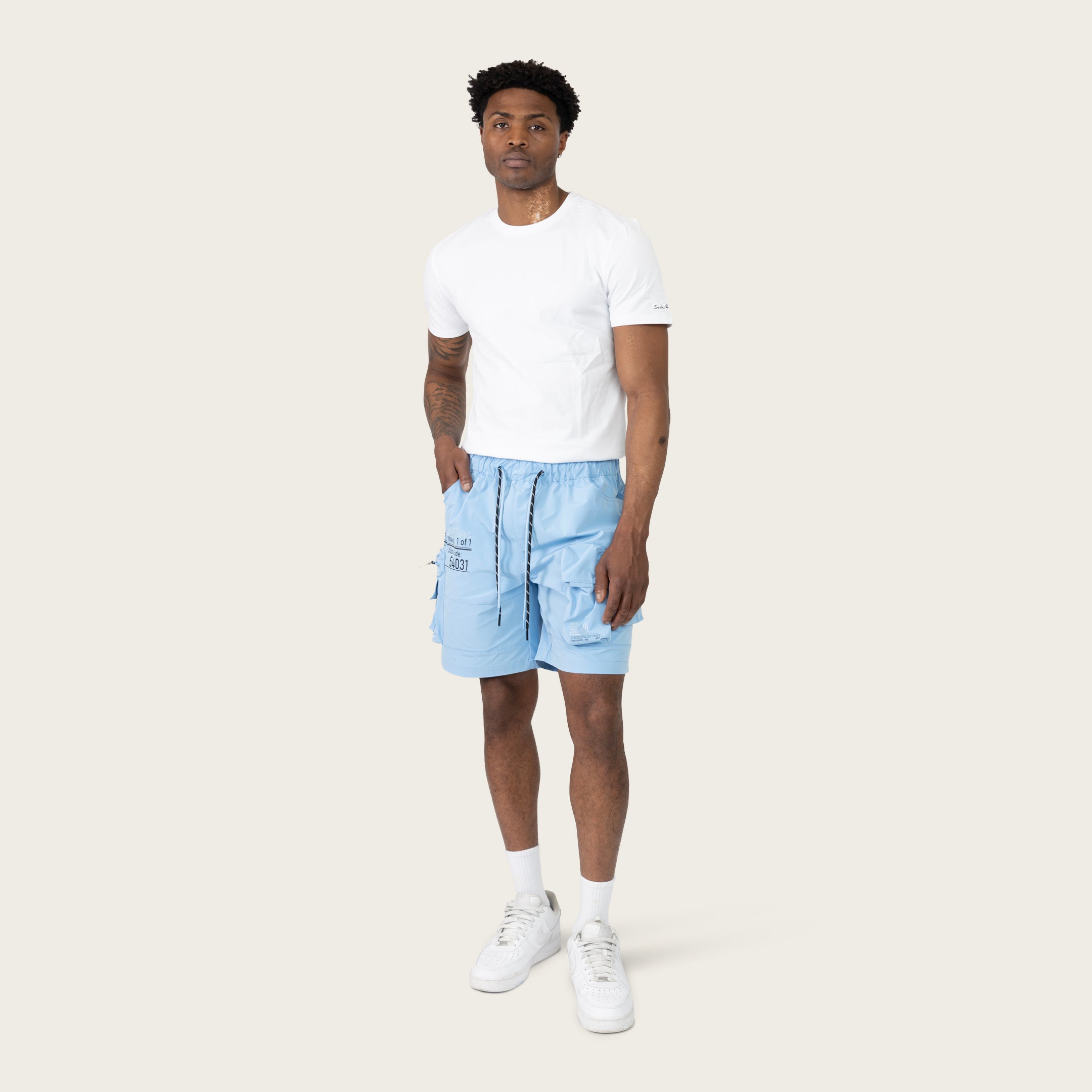 Lounge Utility Cargo Shorts - Alaskan Blue