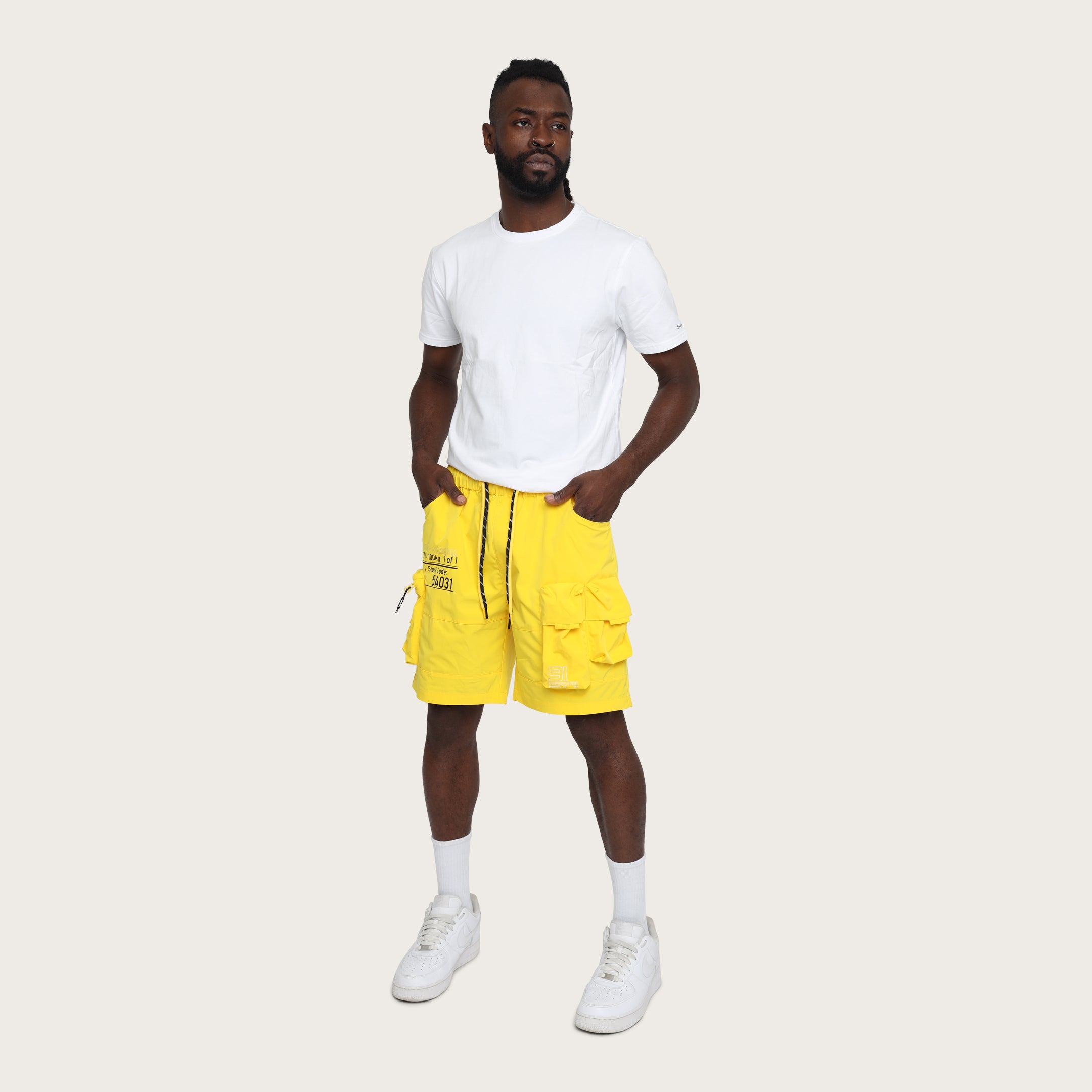 Lounge Utility Cargo Shorts - Canary