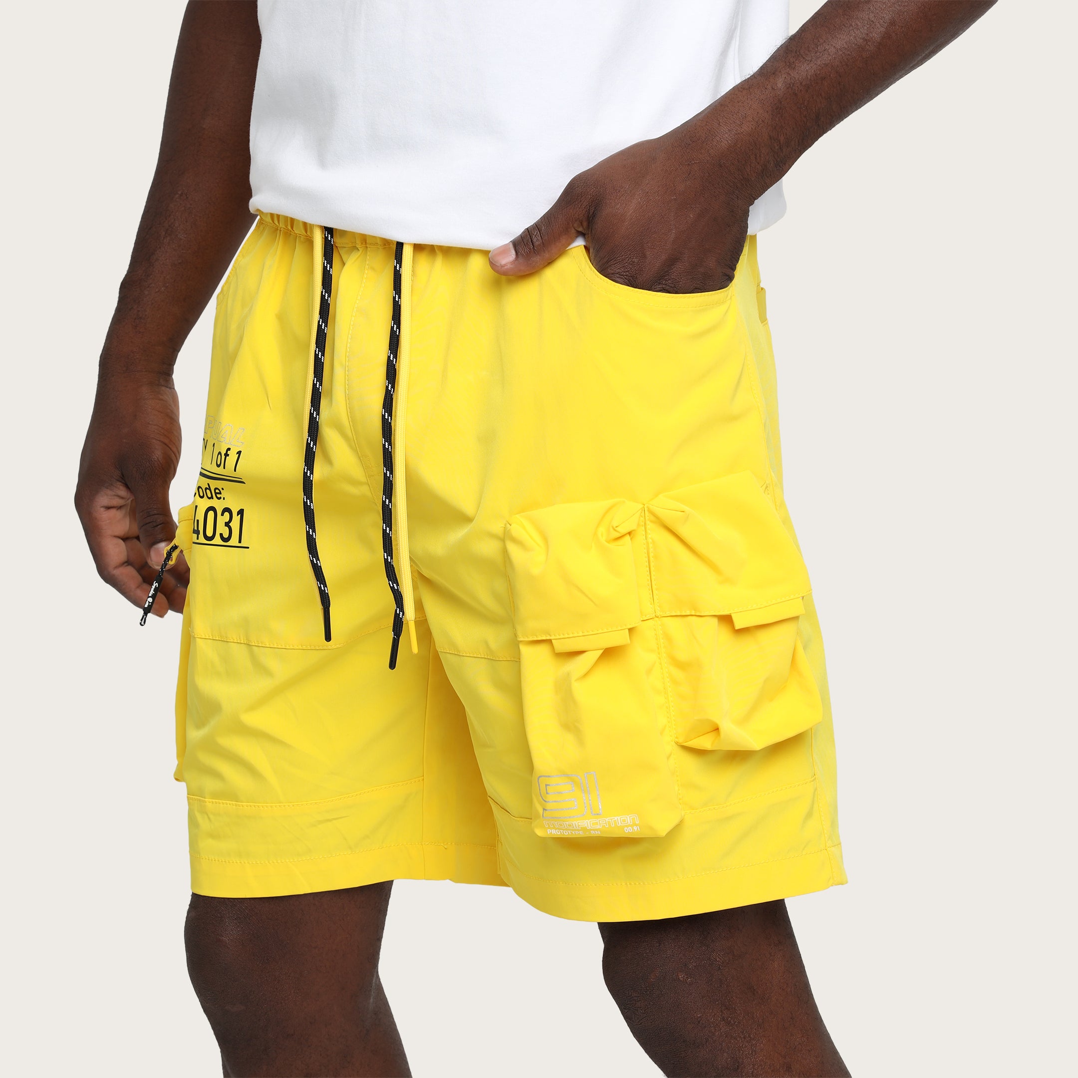 Lounge Utility Cargo Shorts - Canary