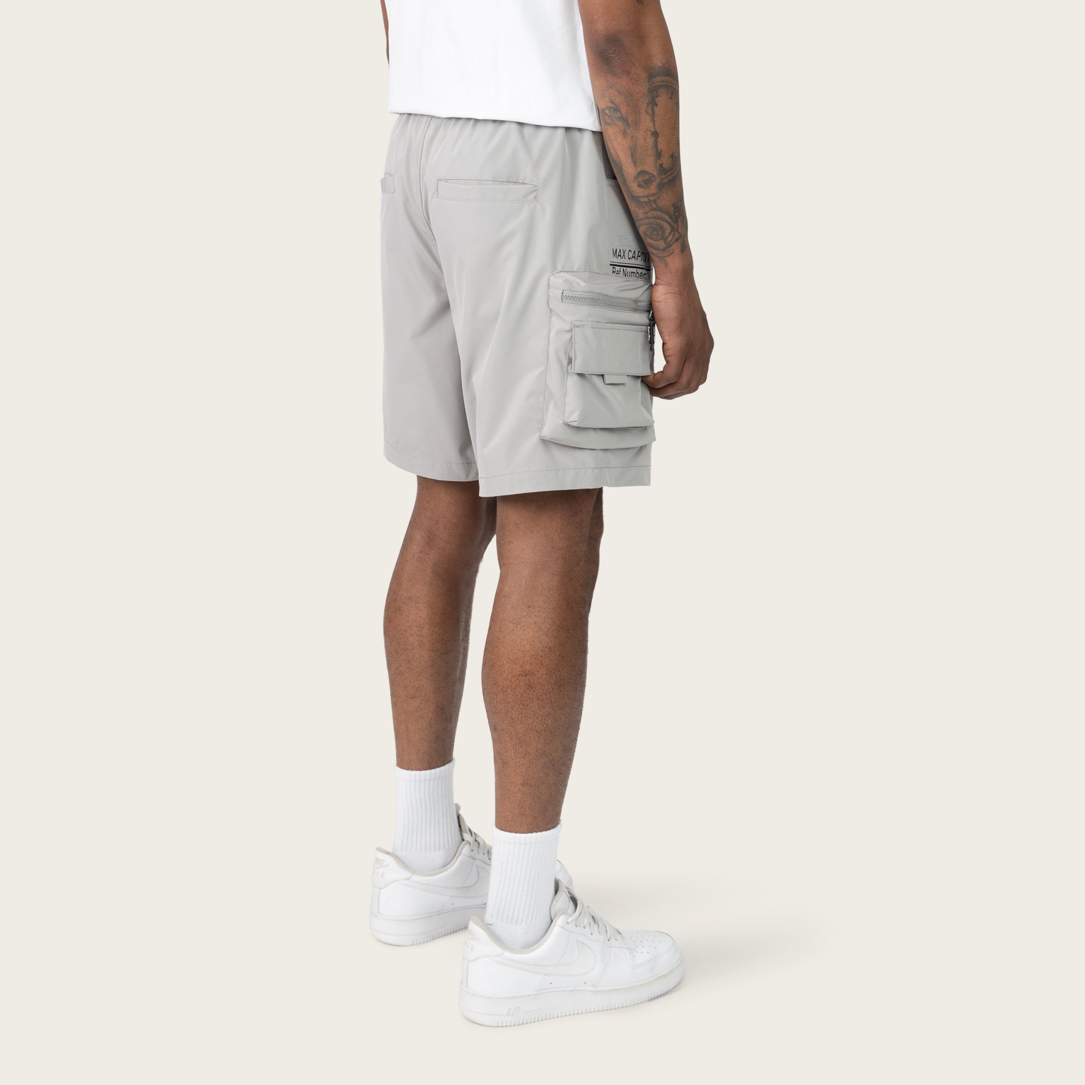 Lounge Utility Cargo Shorts - Light Grey