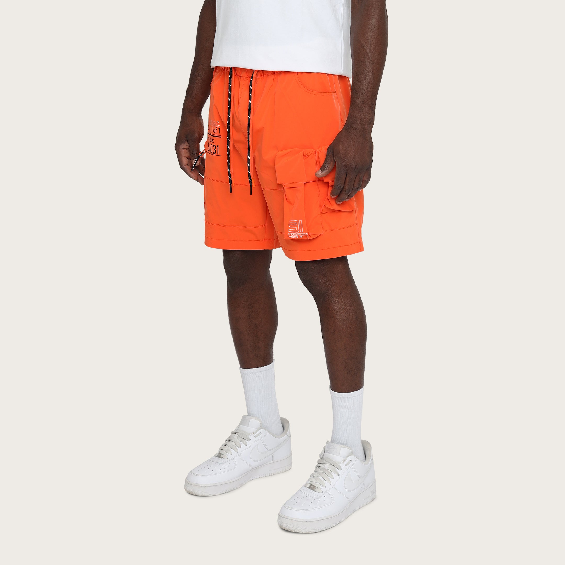 Lounge Utility Cargo Shorts - Orange