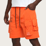 Lounge Utility Cargo Shorts - Orange
