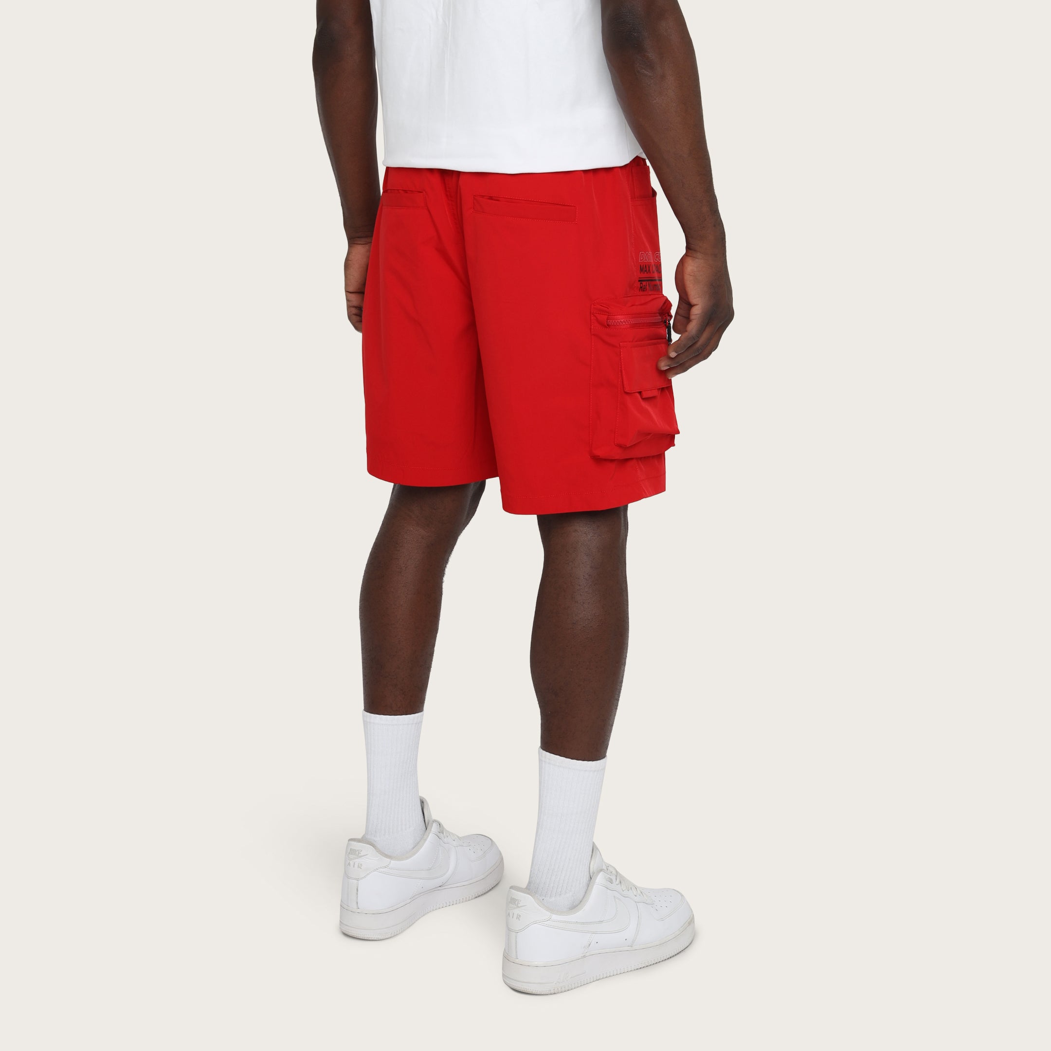 Lounge Utility Cargo Shorts - Red