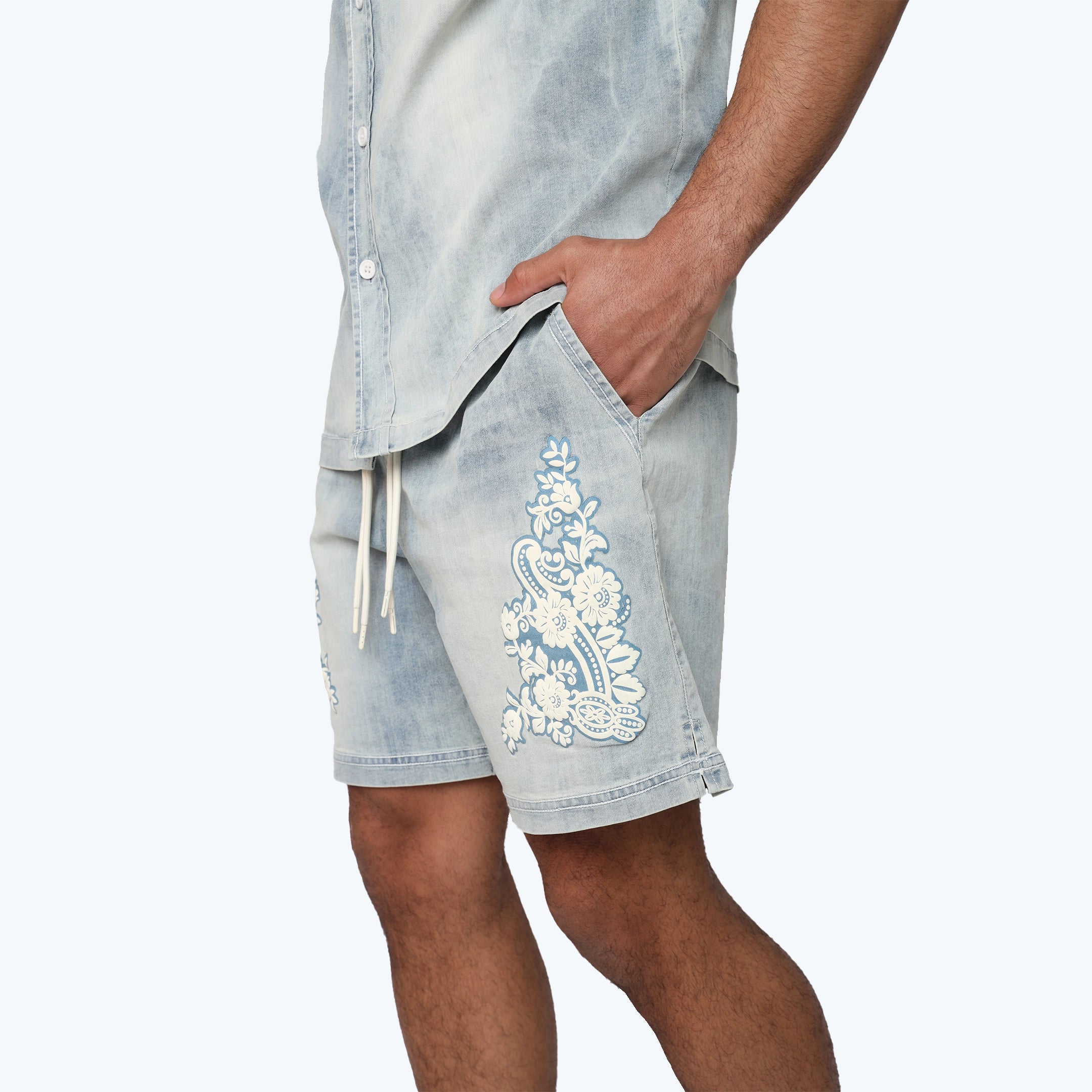 Country Club Lounge Shorts - Elm Blue