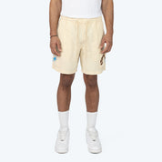 Dystopia Twill Lounge Shorts - Pearl