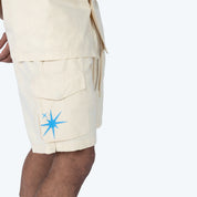 Dystopia Twill Lounge Shorts - Pearl