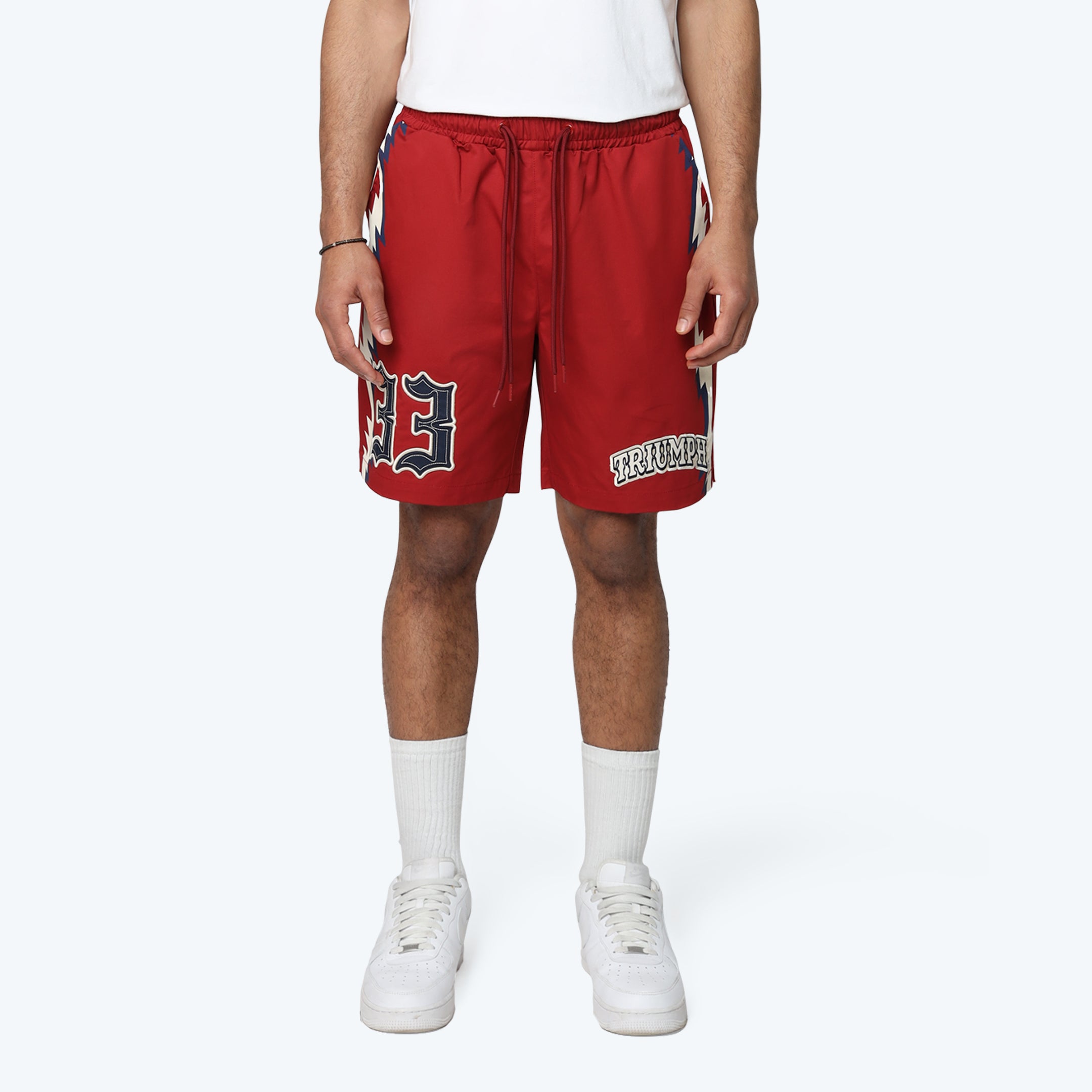 ★ GLOWNY★ CARIBOU SMOKE SHORTS 2 Colors GY25HSPT001 CARIBOU SMOKE SHORTS (WHITE) - GLOWNY