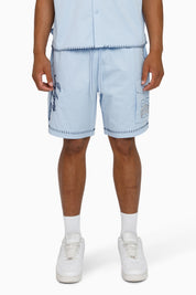 Infinite Ambition Woven Shorts - Blue Bell