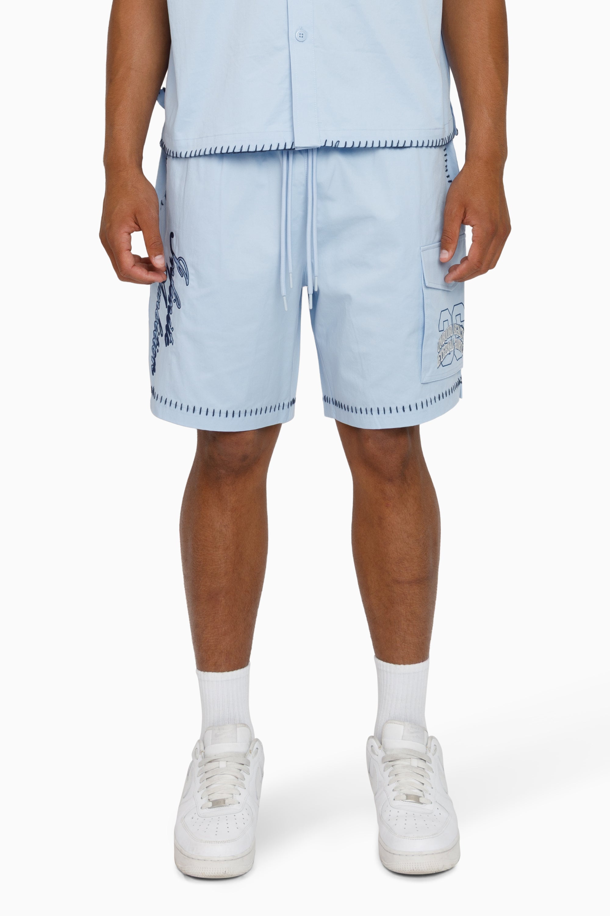 Infinite Ambition Woven Shorts - Blue Bell