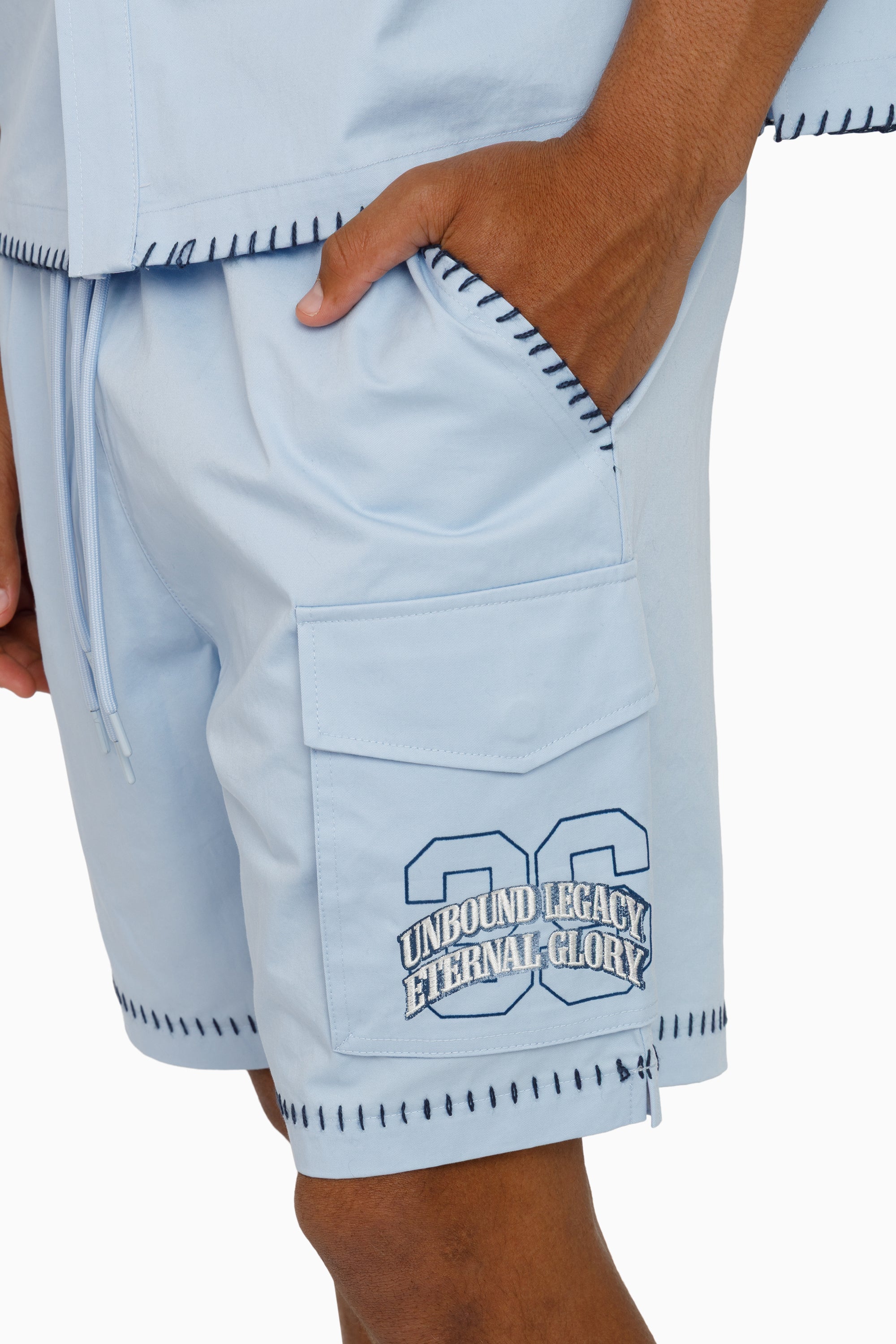 Infinite Ambition Woven Shorts - Blue Bell