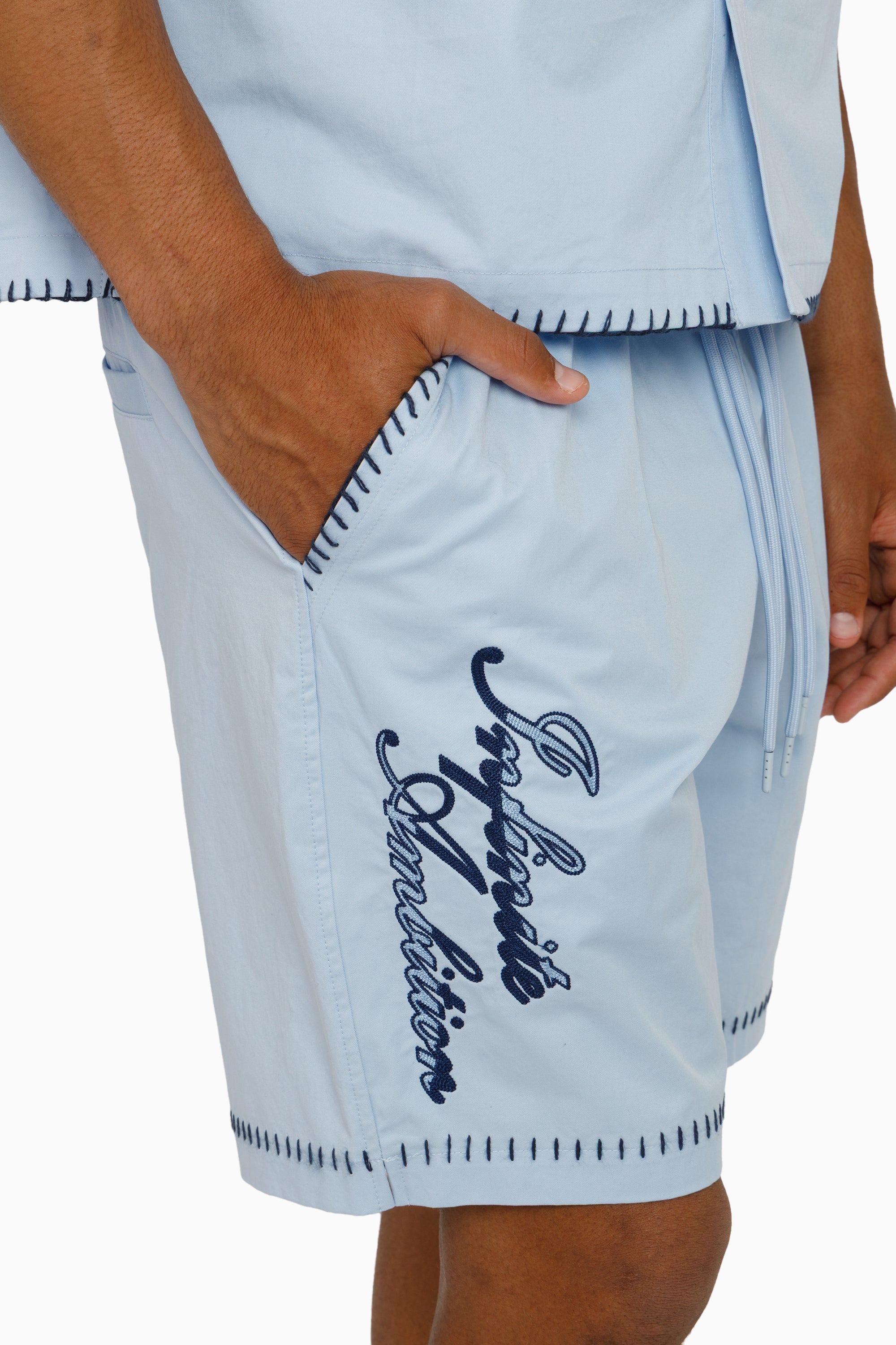 Infinite Ambition Woven Shorts - Blue Bell