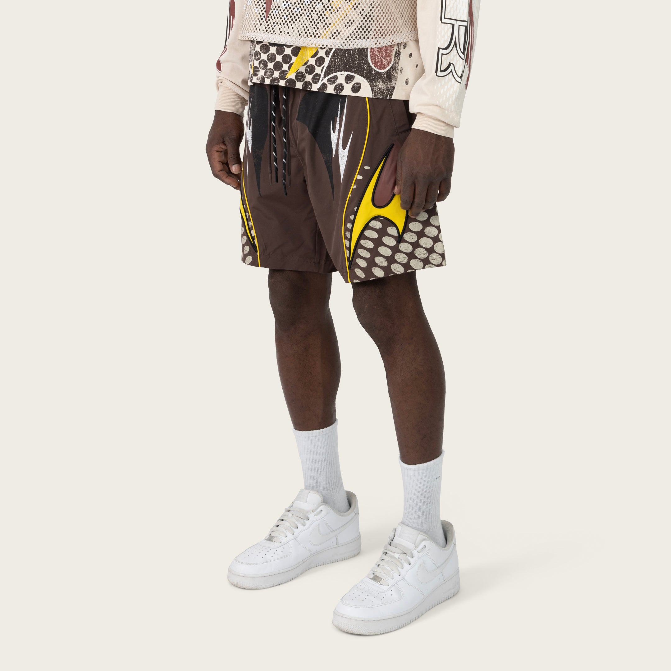 Lounge Republic Windbreaker Shorts - Bracken
