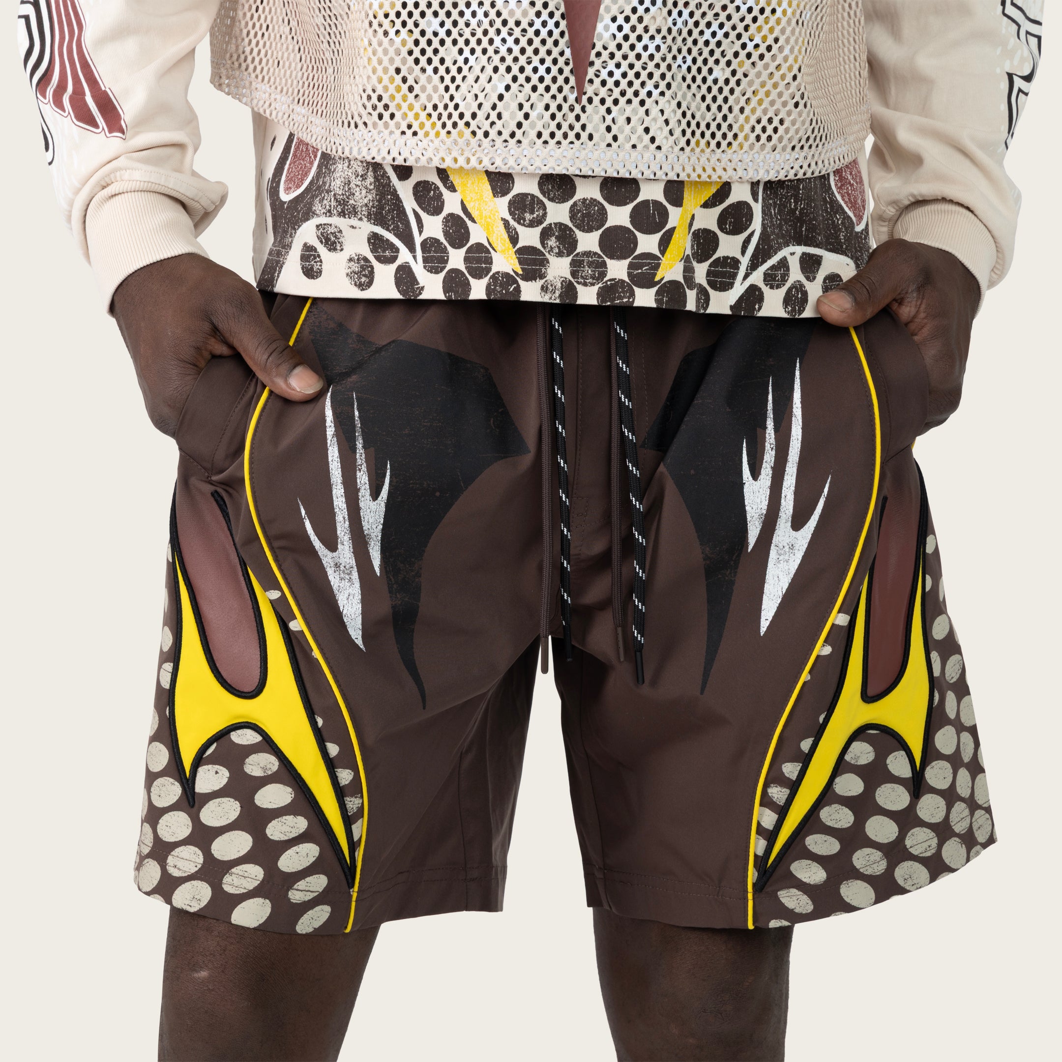 Lounge Republic Windbreaker Shorts - Bracken