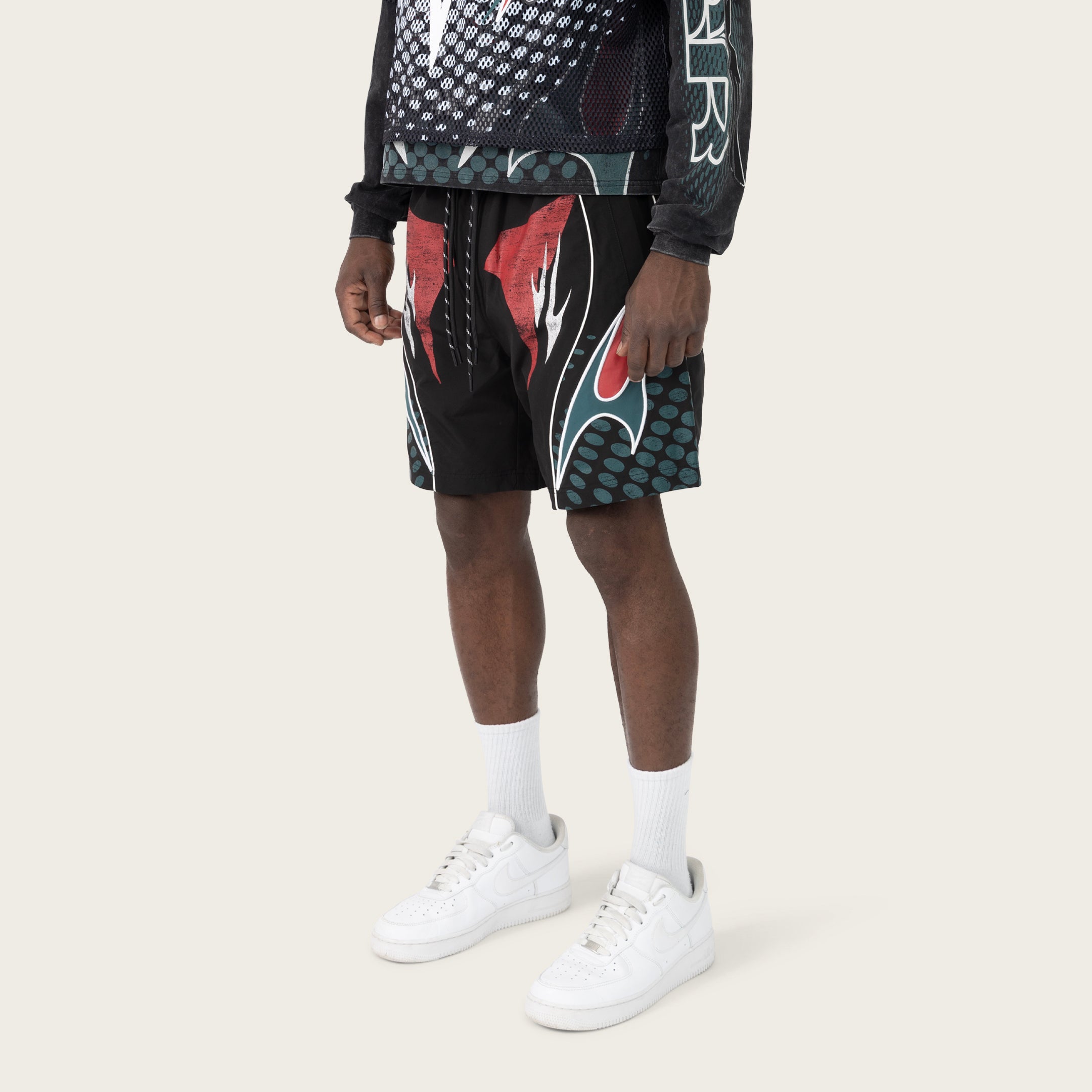 Lounge Republic Windbreaker Shorts - June Bug