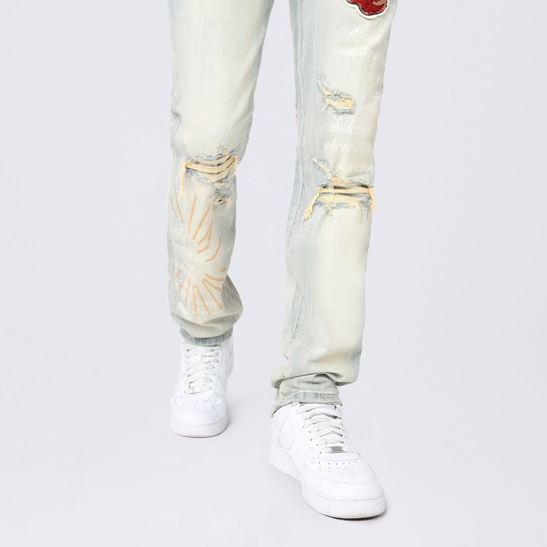 Long Slim Country Club Varsity Jeans