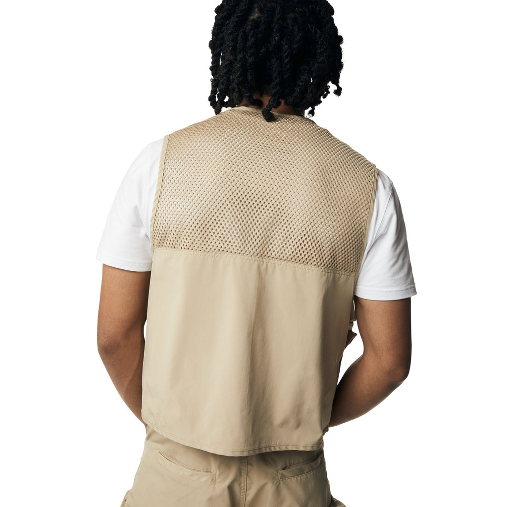 Smoke Rise Utility Windbreaker Vest - Khaki