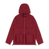 Windbreaker Utility Jacket - Burgundy