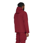 Smoke Rise Windbreaker Utility Jacket - Burgundy