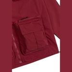 Windbreaker Utility Jacket - Burgundy