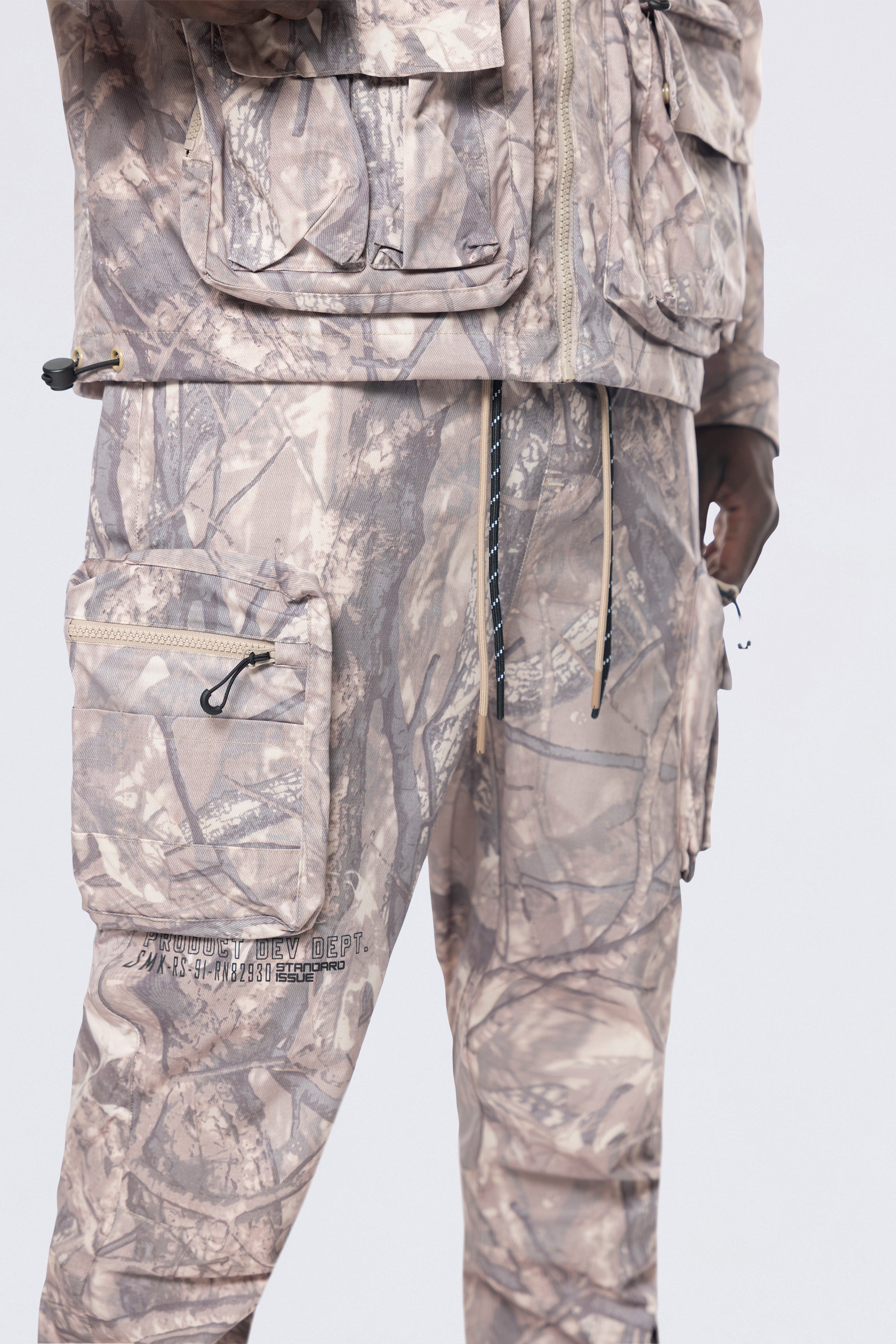 Utility Windbreaker Pants - Khaki Hunting Camo