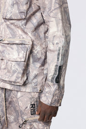 Utility Windbreaker Jacket - Khaki Hunting Camo