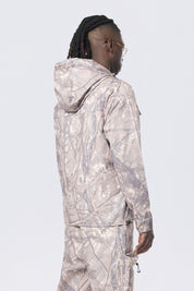 Utility Windbreaker Jacket - Khaki Hunting Camo