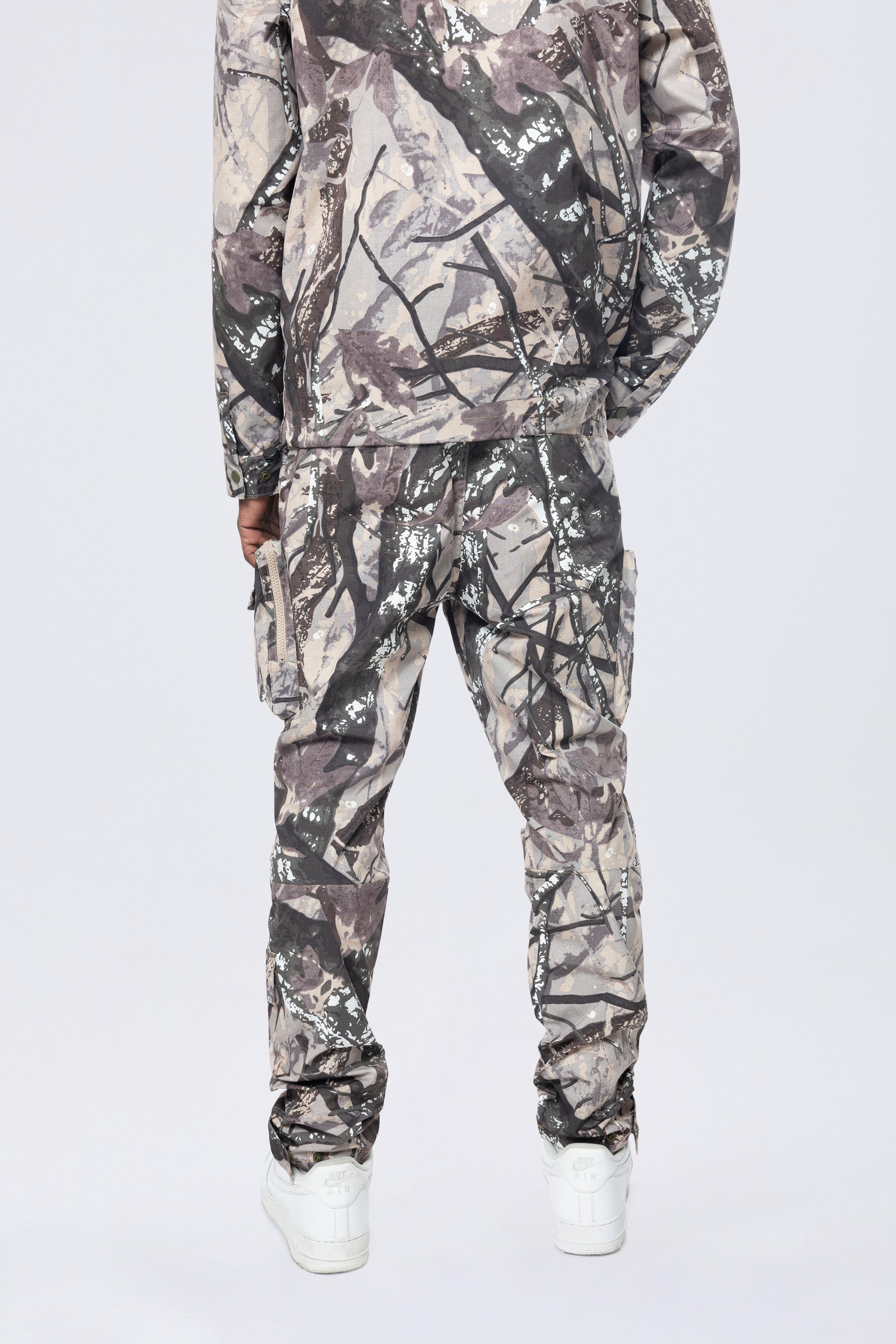 Utility Windbreaker Pants - Olive Hunting Camo