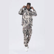 Smoke Rise Utility Windbreaker Jacket - Olive Hunting Camo