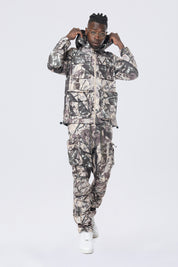 Utility Windbreaker Pants - Olive Hunting Camo